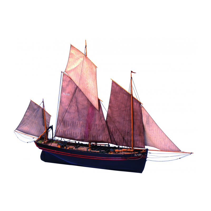 Maquette Bateau Bois Harenguier de Fecamp Neuve - Modélisme Maquette Bateau Bois Harenguier de Fecamp Neuve - Modélisme