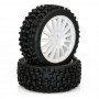 HOBBYTECH PNEUS TT 1/8 MAXI CROSS (jantes blanches)