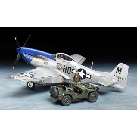 TAMIYA P-51D MUSTANG & JEEP 1/4ton Light V.